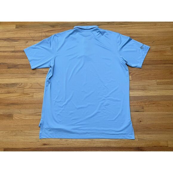 Peter Millar Summer Comfort Men's XL Blue Polo Polyester Shirt Performance Golf - Picture 2 of 10
